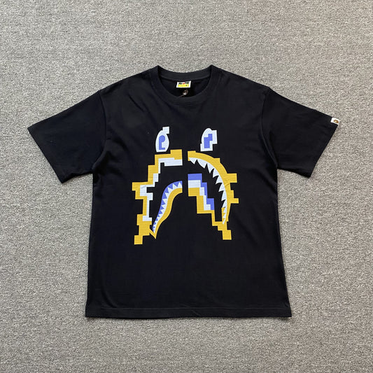 Bape Digital Shark Tee Black-Drip Store Argentina