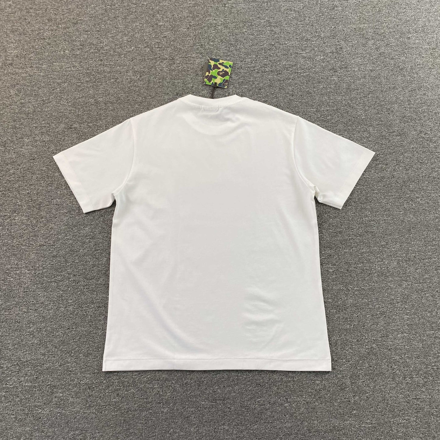 Bape Japanese Cloud Camo Label Tee White