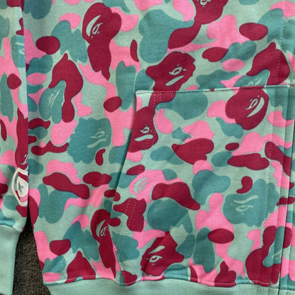 Bape Miami Shark Full Zip Double Hoodie 4th Anniversary Pink Blue