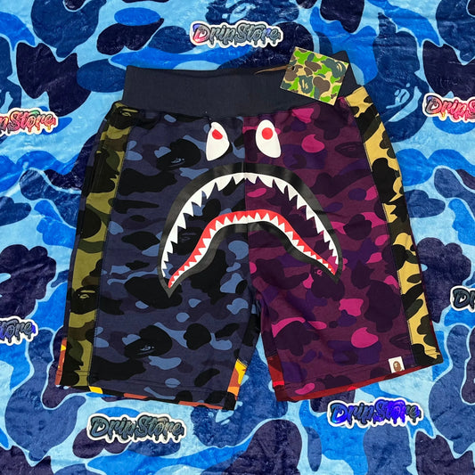 BAPE MIX CAMO SHARK SHORTS-Drip Store Argentina