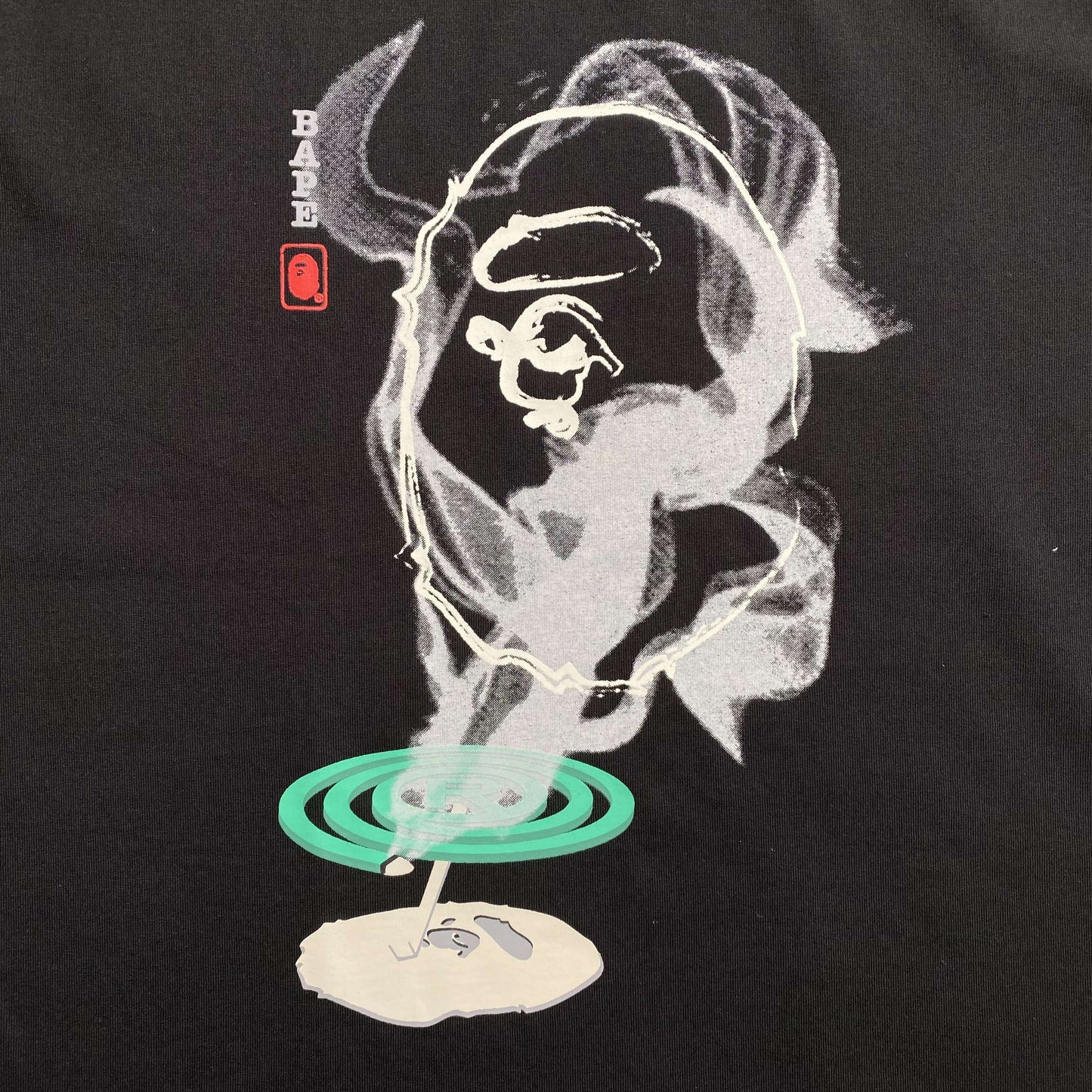 Bape Mosquito Coil Ape Head Tee Black