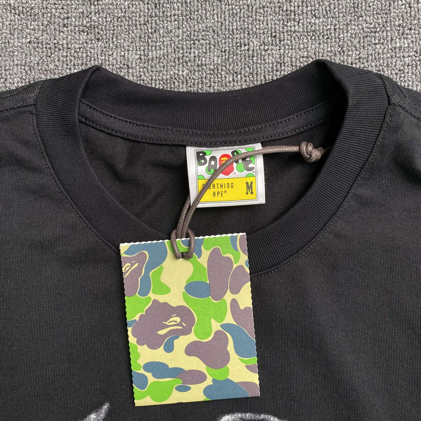 Bape Mosquito Coil Ape Head Tee Black