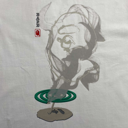 Bape Mosquito Coil Ape Head Tee White