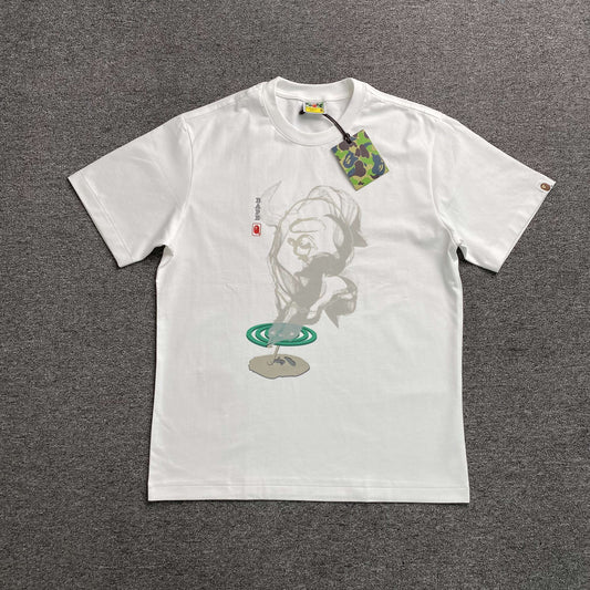 Bape Mosquito Coil Ape Head Tee White