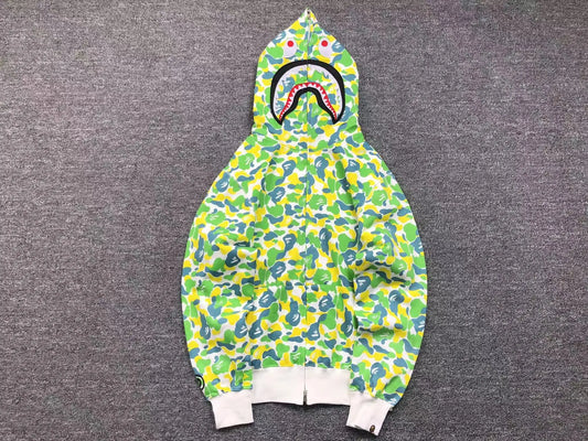 BAPE SHARK HK CENTRAL LIMITED FULL ZIP HOODIE-Drip Store Argentina