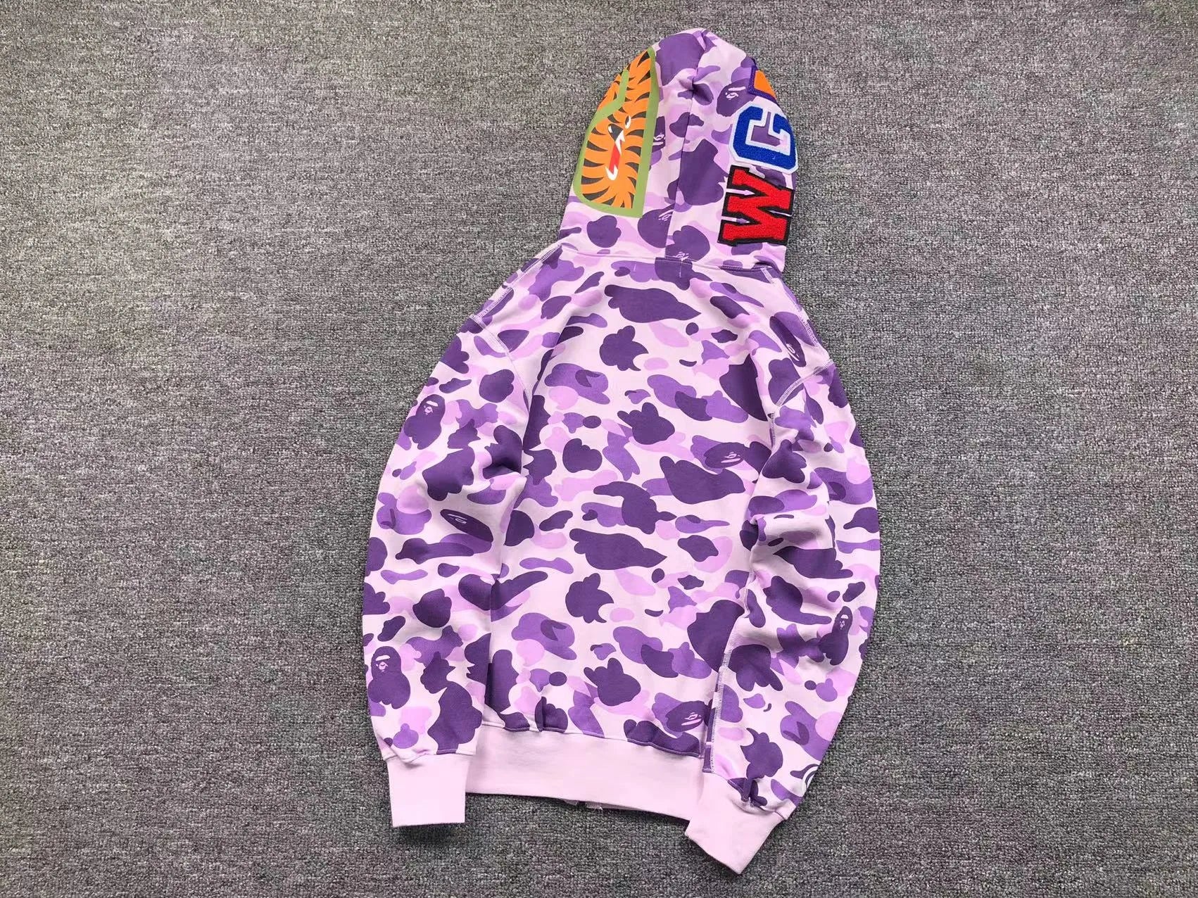 BAPE SHARK TAIPEI LIMITED FULL ZIP HOODIE PURPLE-Drip Store Argentina