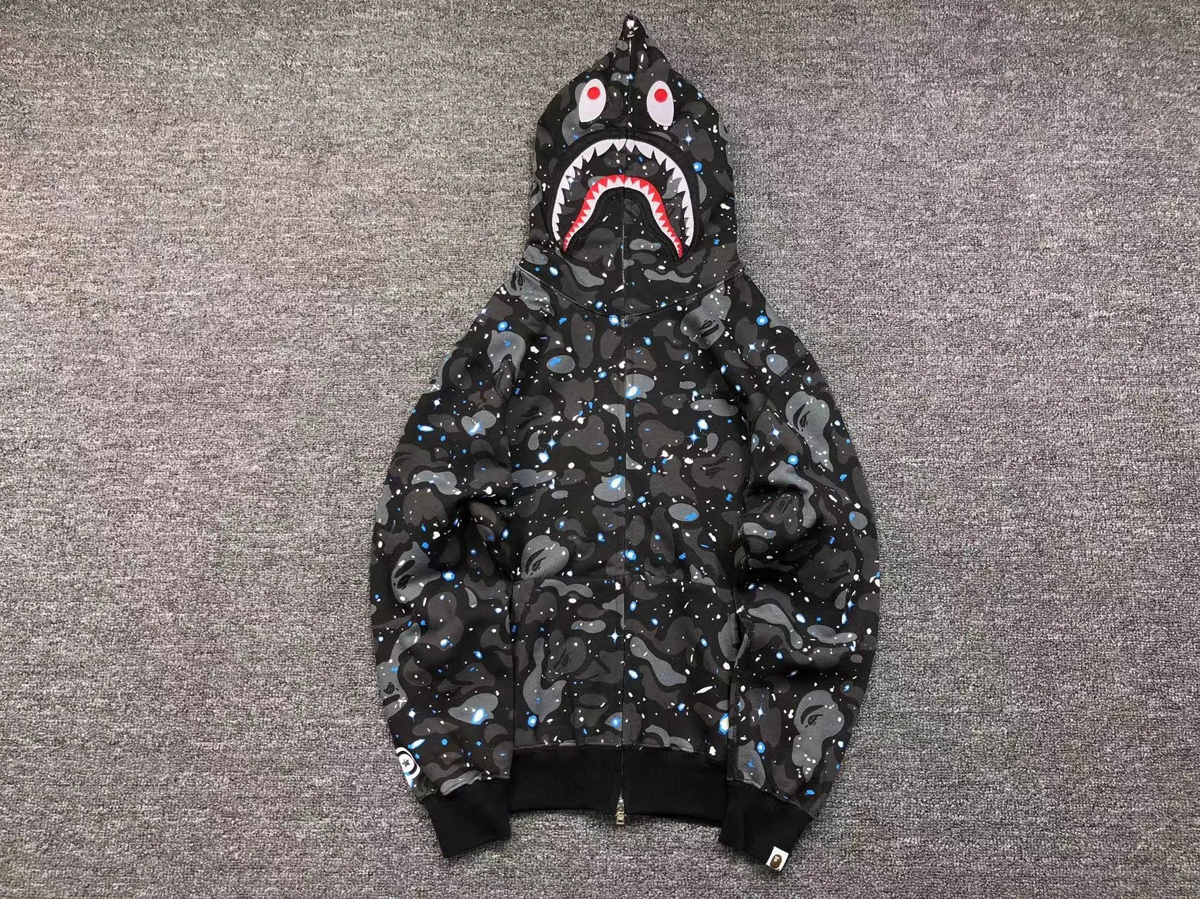 bape-space-camo-shark-full-zip-hoodie-black-Drip Store Argentina