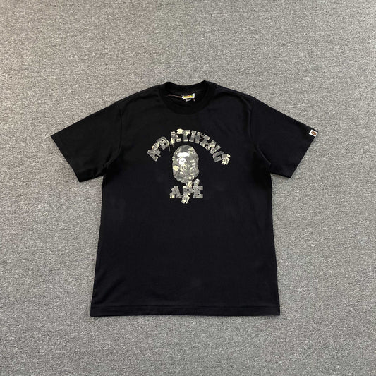 Bape Tree Edge Camo Tee Black
