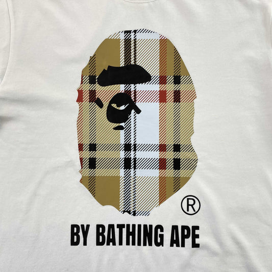 Bape x Burberry Tee White