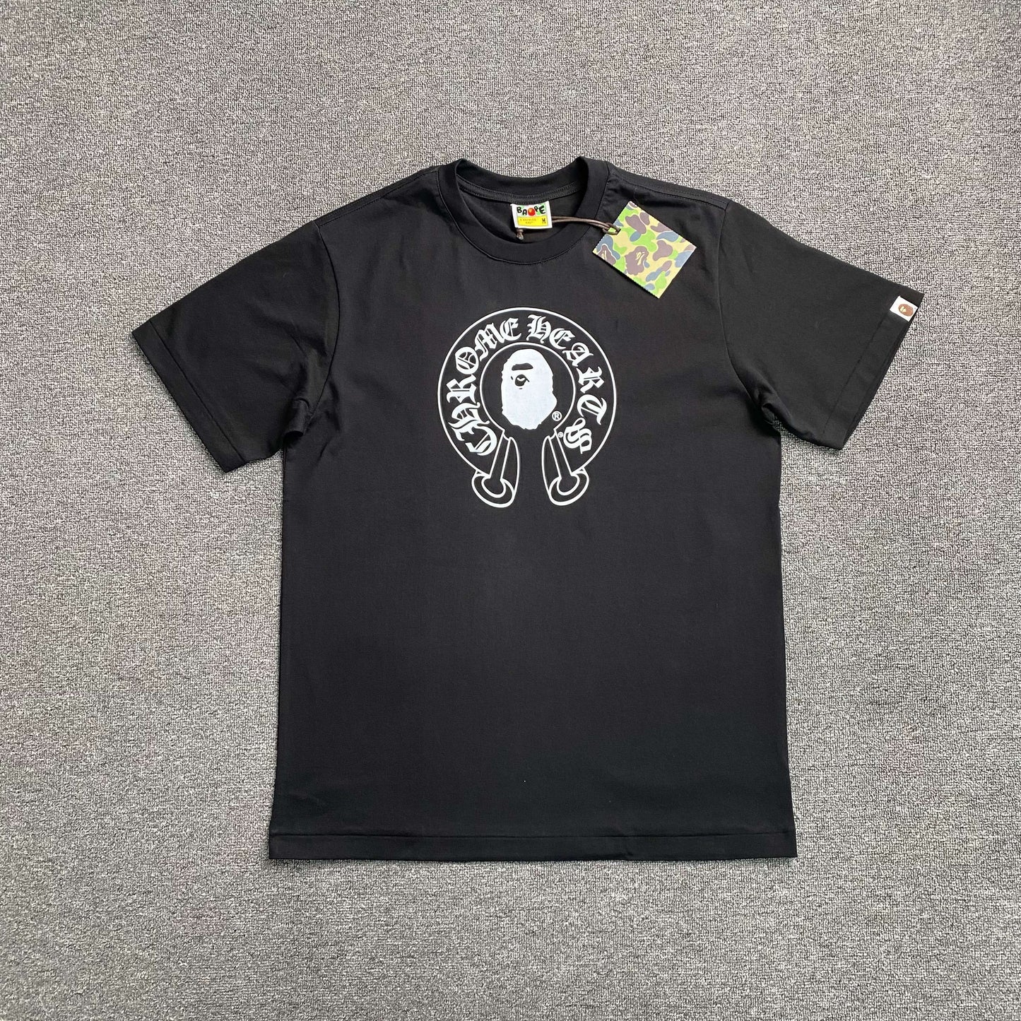 Bape x Chrome Hearts Tee Black
