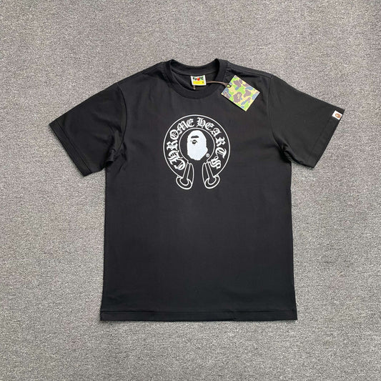 Bape x Chrome Hearts Tee Black