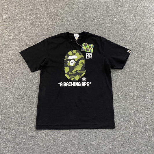 Bape x CR7Life Big Ape Head Tee Black