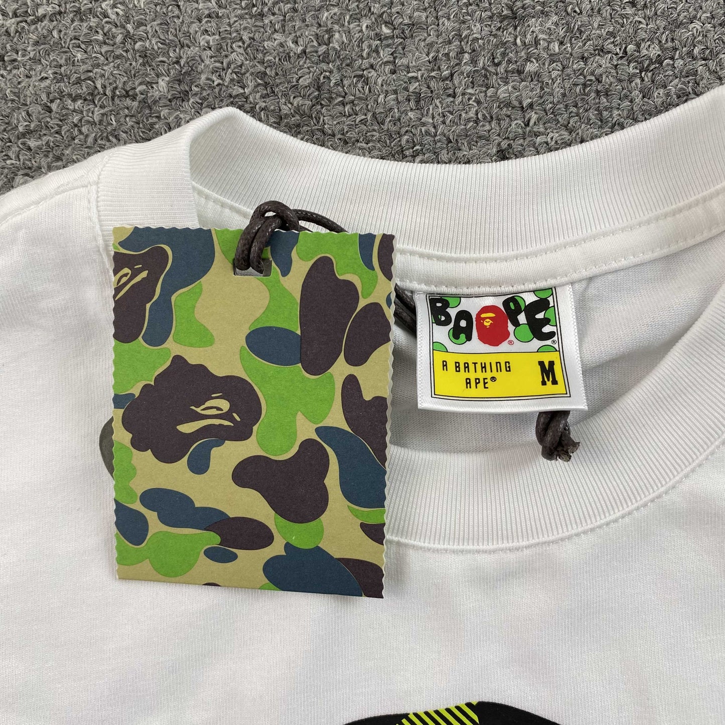 Bape x CR7Life Big Ape Head Tee White