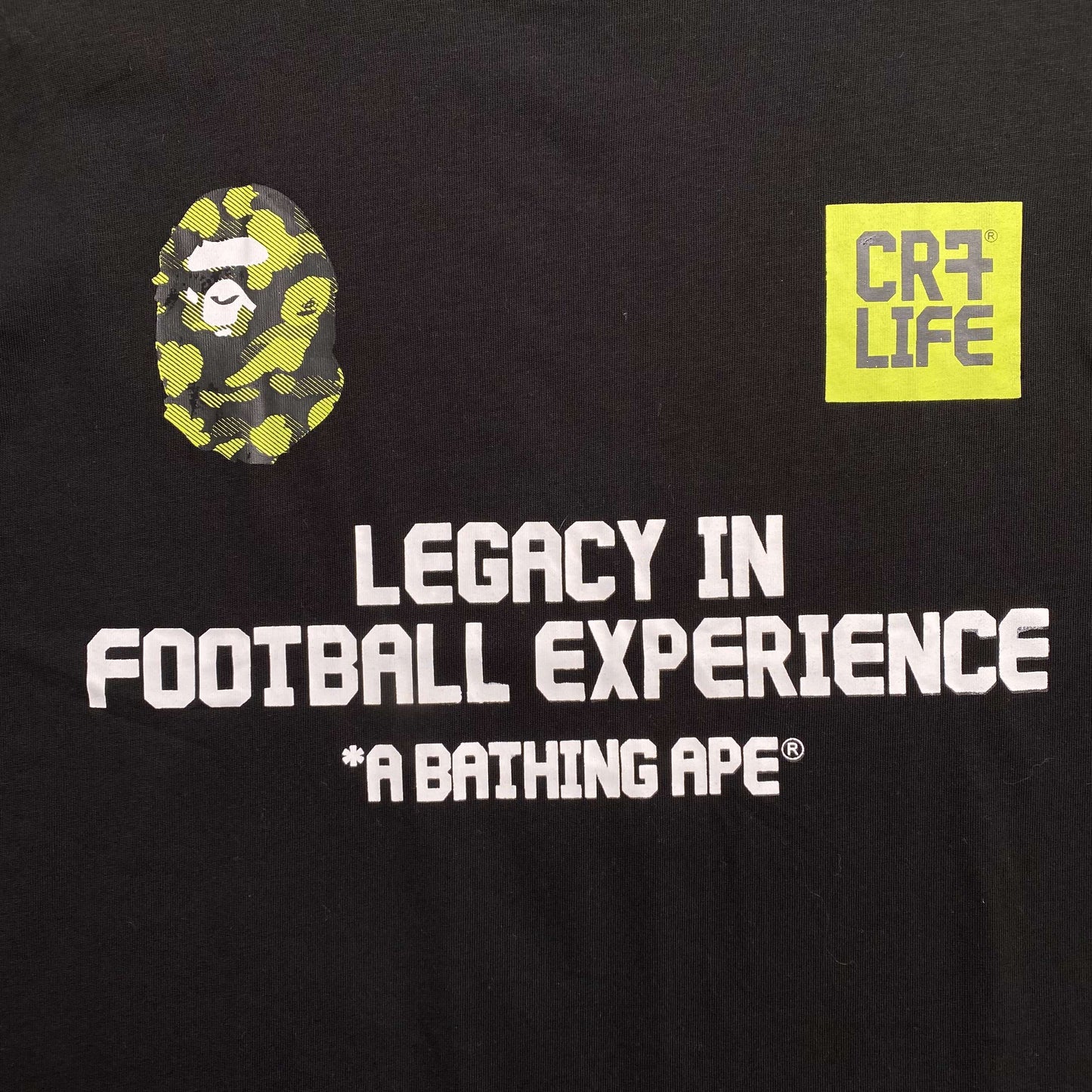 Bape x CR7Life Ronaldo 7 Tee Black