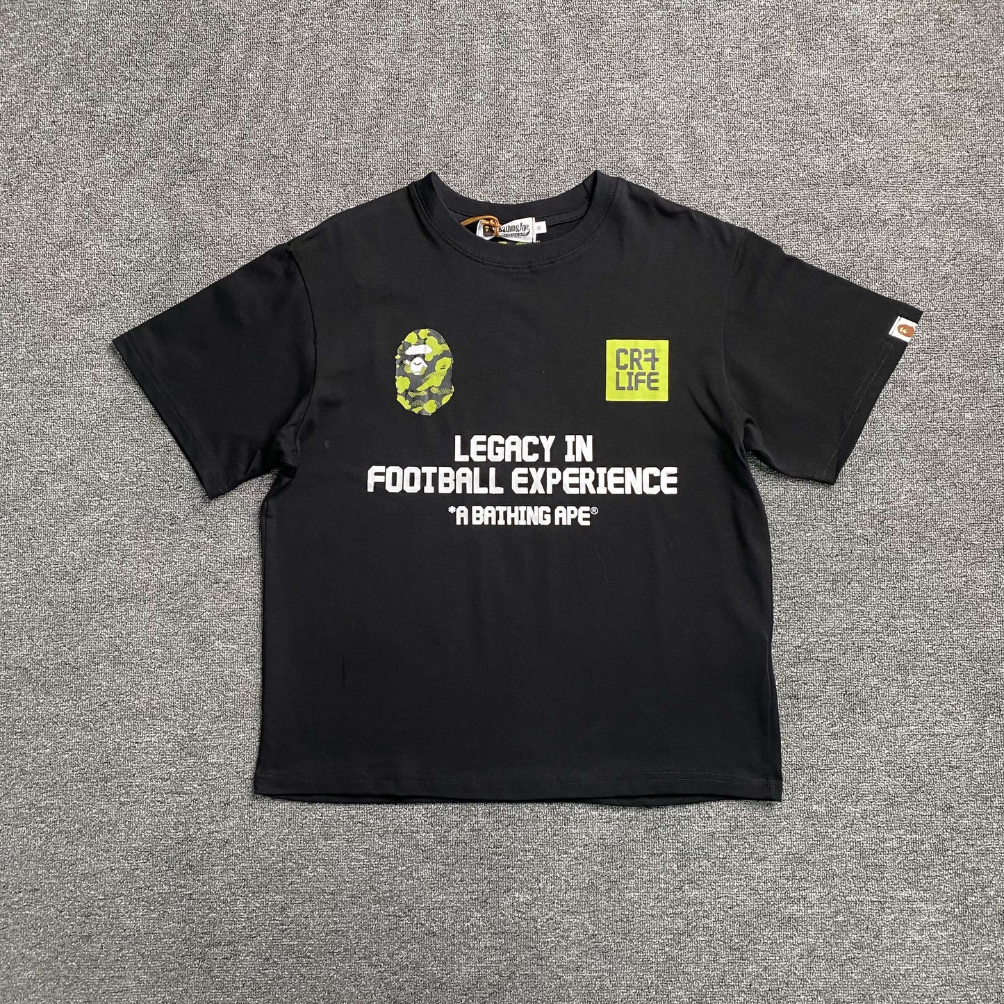 Bape x CR7Life Ronaldo 7 Tee Black