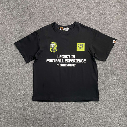 Bape x CR7Life Ronaldo 7 Tee Black