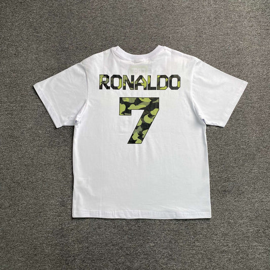 Bape x CR7Life Ronaldo 7 Tee White