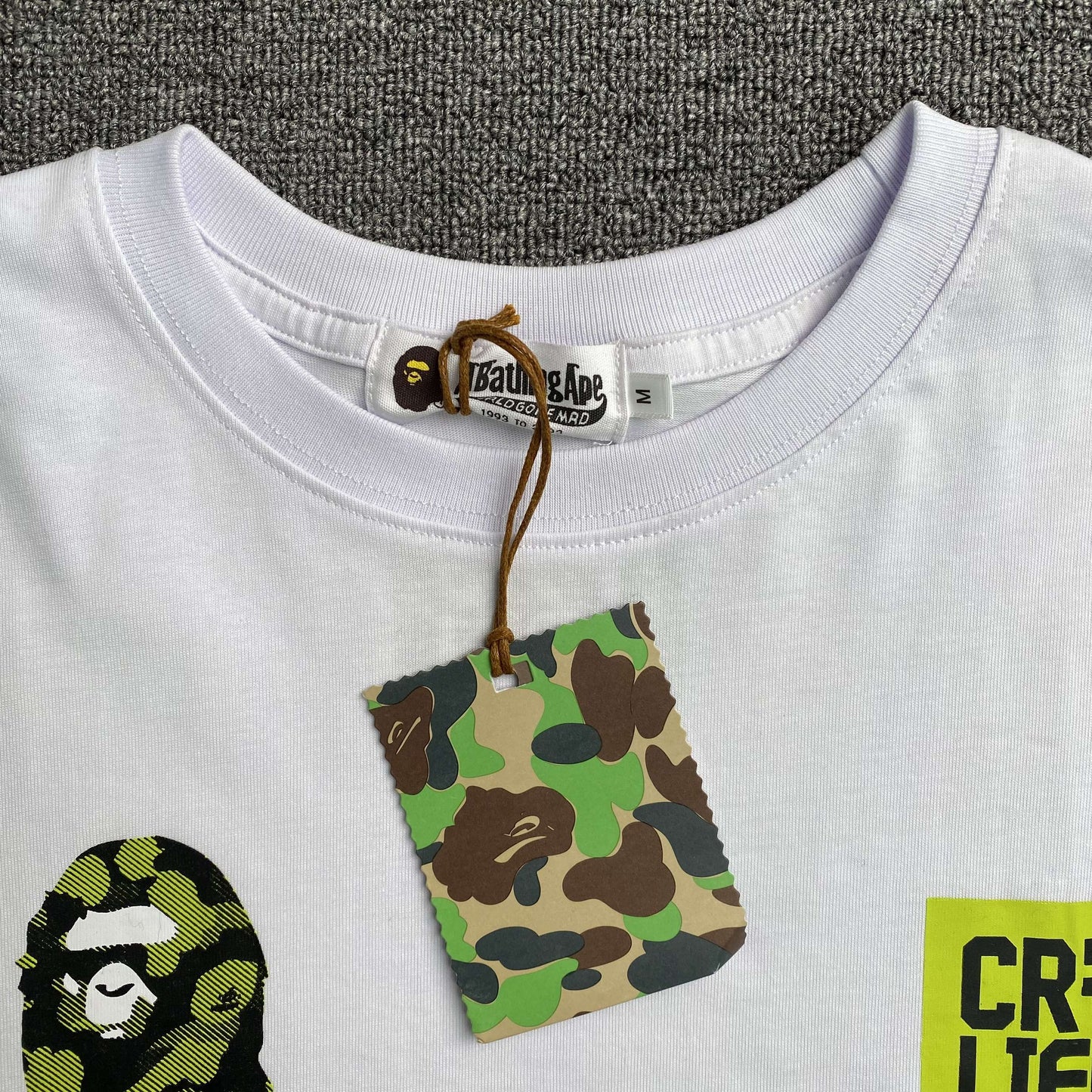 Bape x CR7Life Ronaldo 7 Tee White