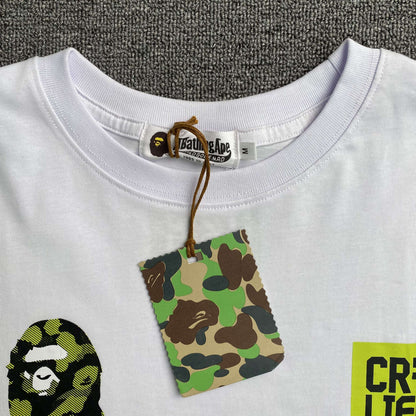 Bape x CR7Life Ronaldo 7 Tee White