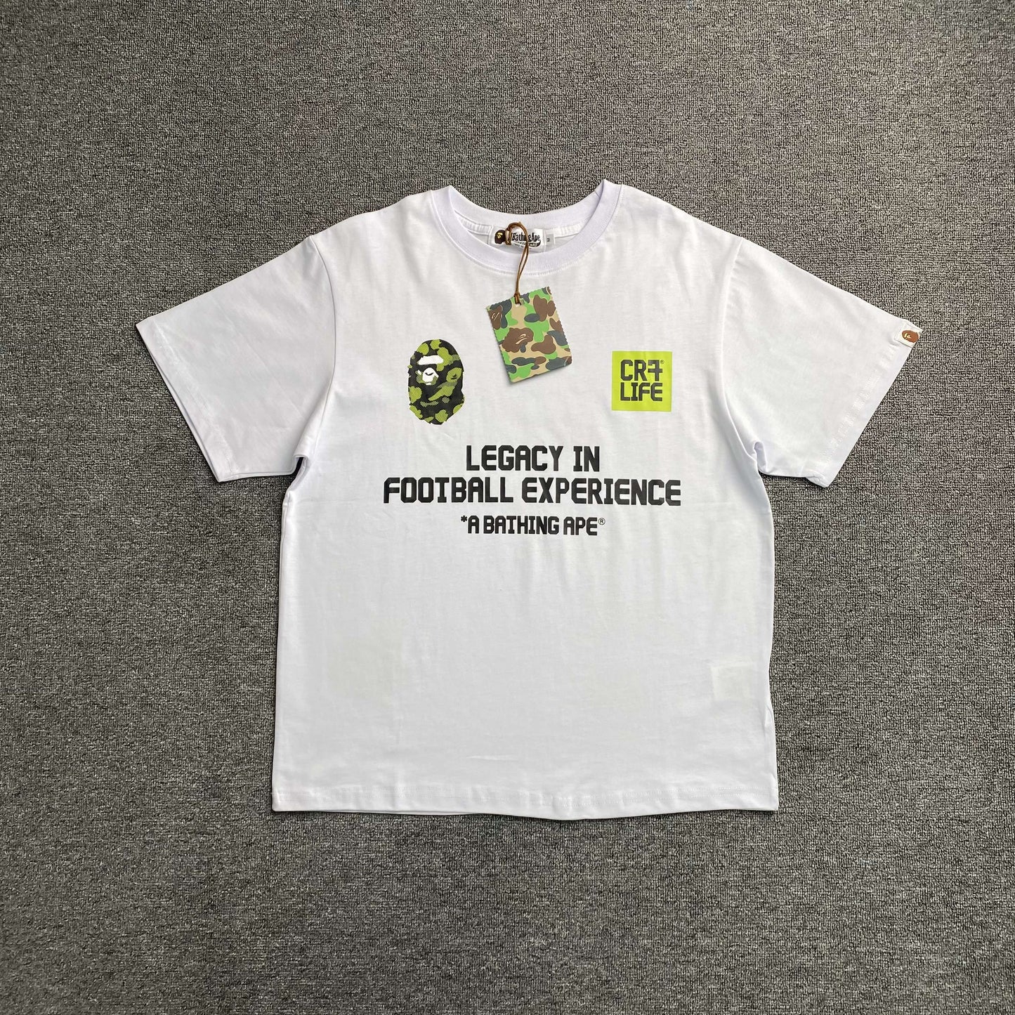 Bape x CR7Life Ronaldo 7 Tee White