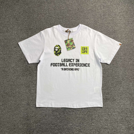 Bape x CR7Life Ronaldo 7 Tee White