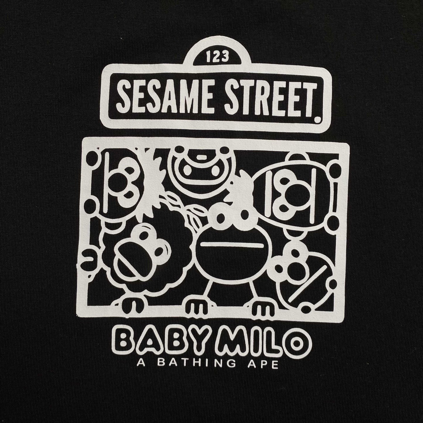 Bape x Sesame Street Tee Black