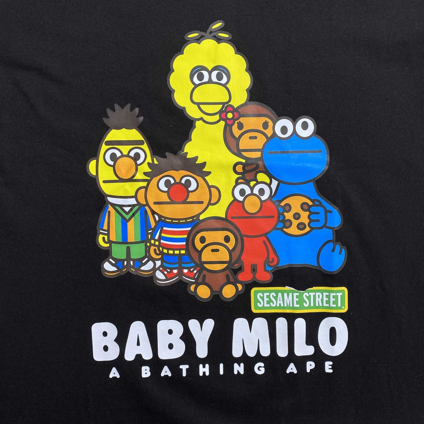 Bape x Sesame Street Tee Black