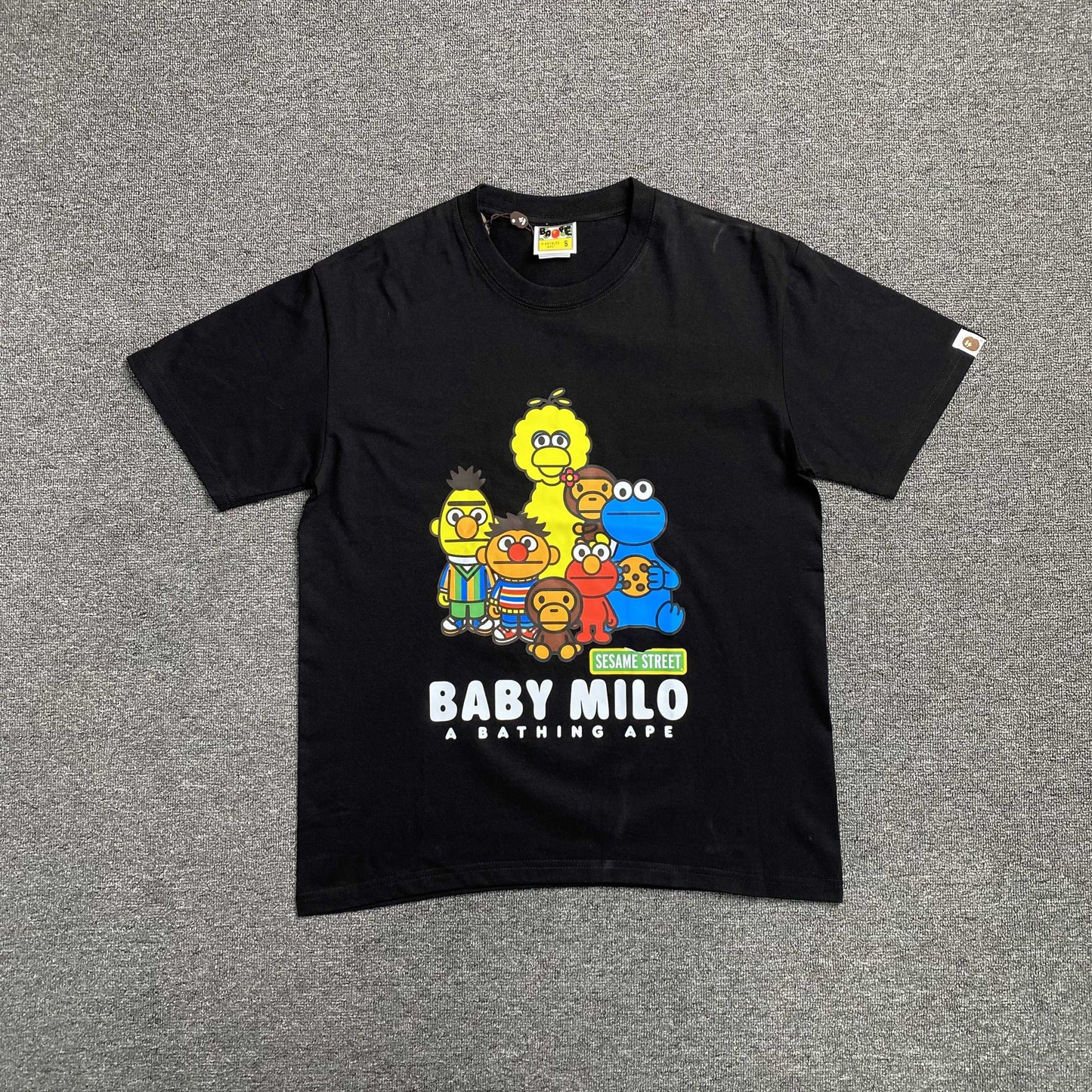 Bape x Sesame Street Tee Black