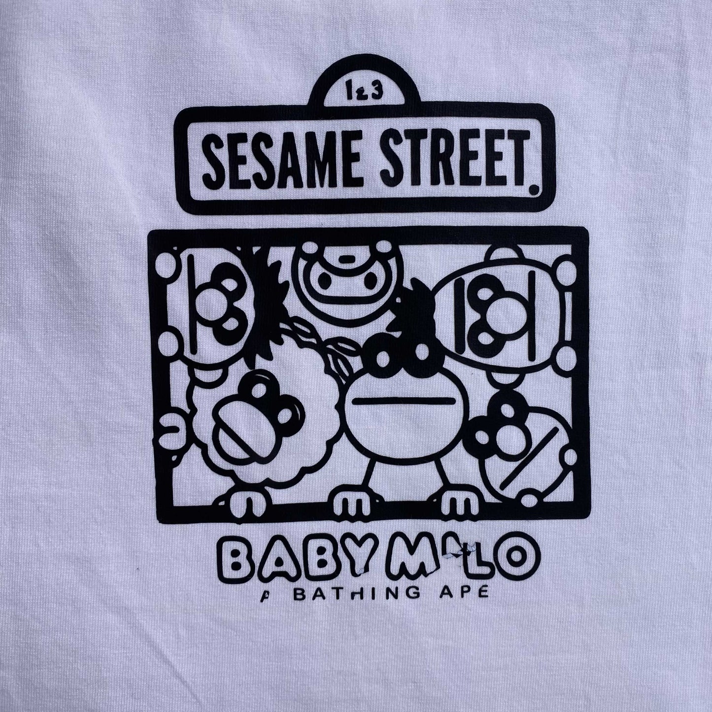 Bape x Sesame Street Tee White