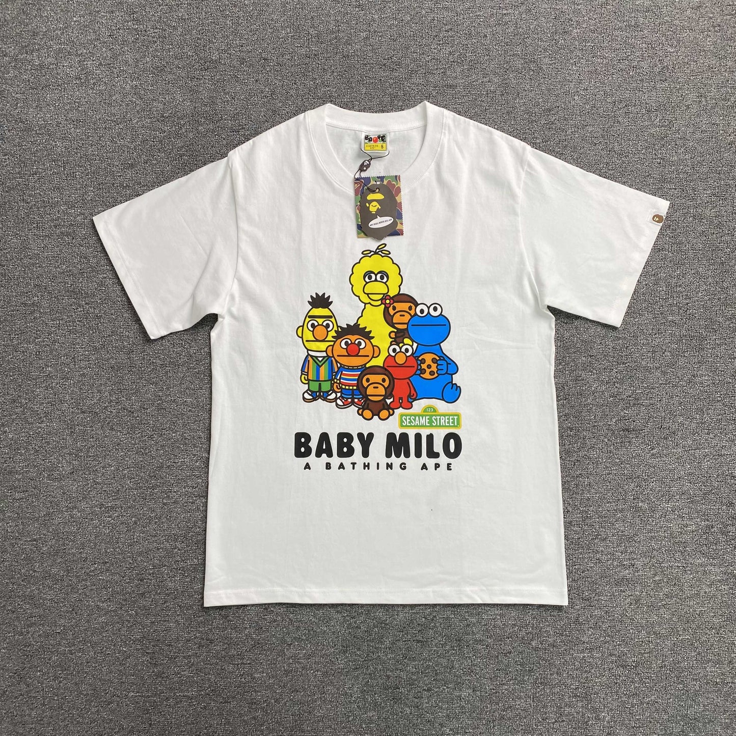 Bape x Sesame Street Tee White