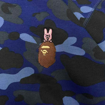 BAPE x Stray Kids Changbin Shark Full Zip Hoodie Navy
