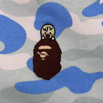 BAPE x Stray Kids Felix Shark Full Zip Hoodie Light Blue
