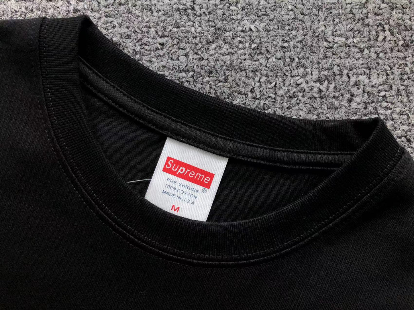 SUPREME X MONT BLANC TEE BLACK