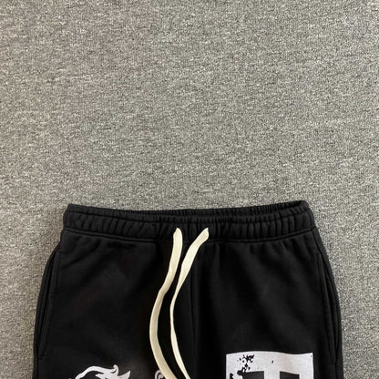 Mixed Emotion Cupid Sweatpants Black