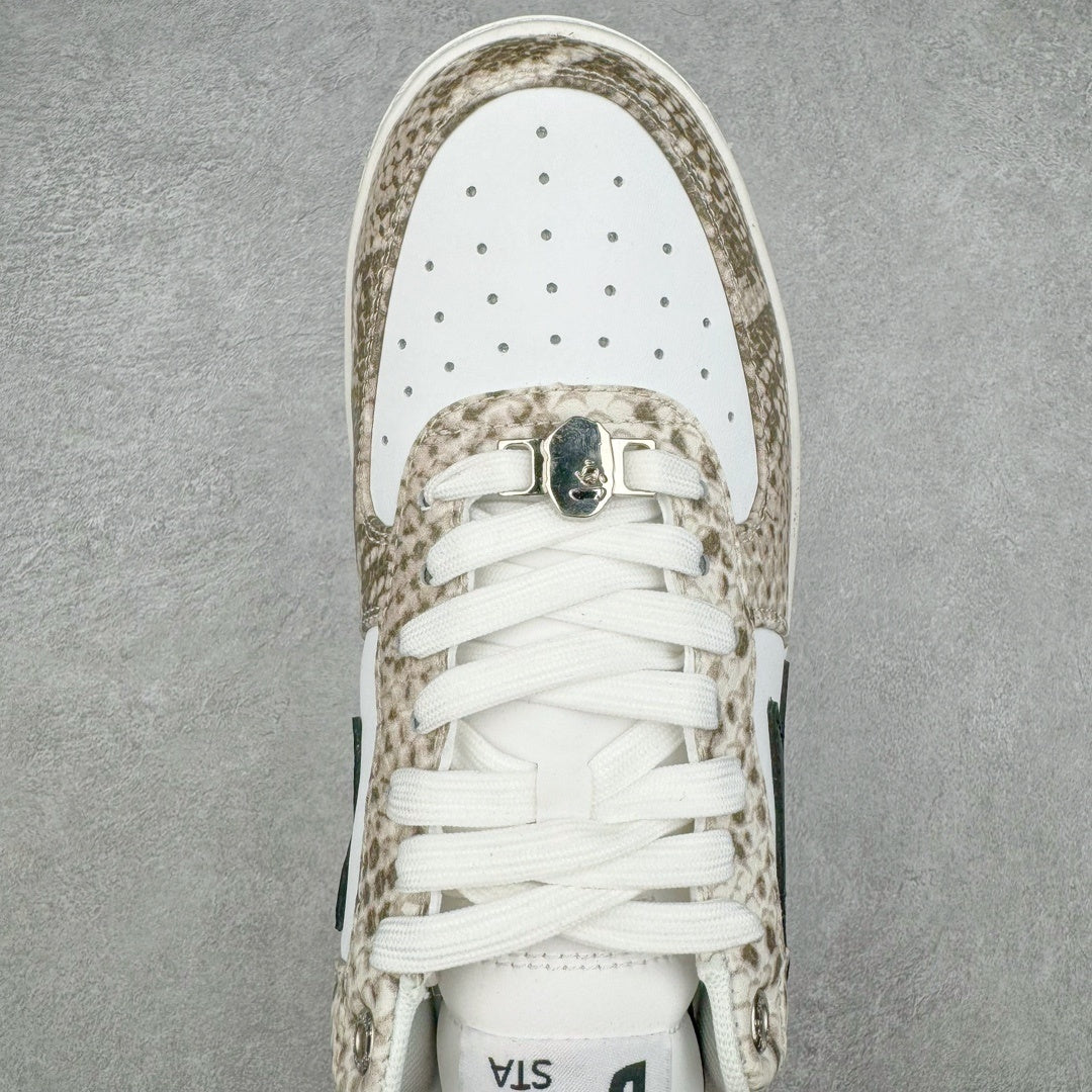 A Bathing Ape Bape Sta Snake Skin Beige
