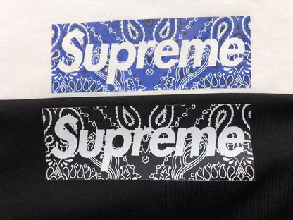 SUPREME BANDANA BOX LOGO TEE BLACK