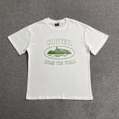 CORTEIZ ALCATRAZ RULES THE WORLD TEE WHITE