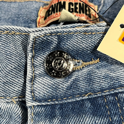 Corteiz Alcatraz Denim Shorts Blue