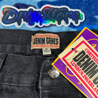 Corteiz Alcatraz Denim Shorts Black