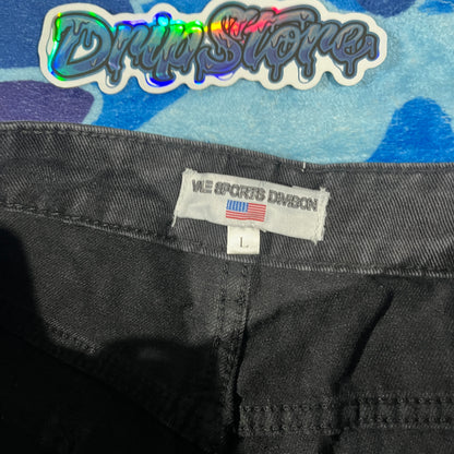 Vale Forever Skittles Patch 1980s Denim Shorts Black