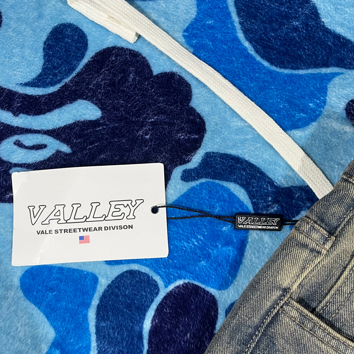 Vale Forever Skittles Denim Shorts Blue