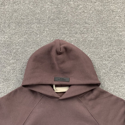 FEAR OF GOD ESSENTIALS HOODIE PLUM