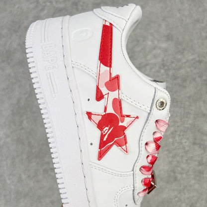 A Bathing Ape Bape Sta Low White ABC Camo Pink