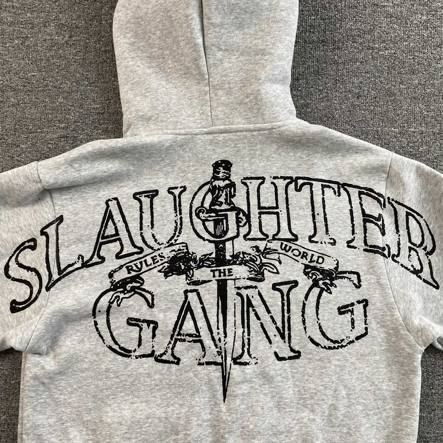 Corteiz x Slaughter Gang 21 Savage Zip Up Grey