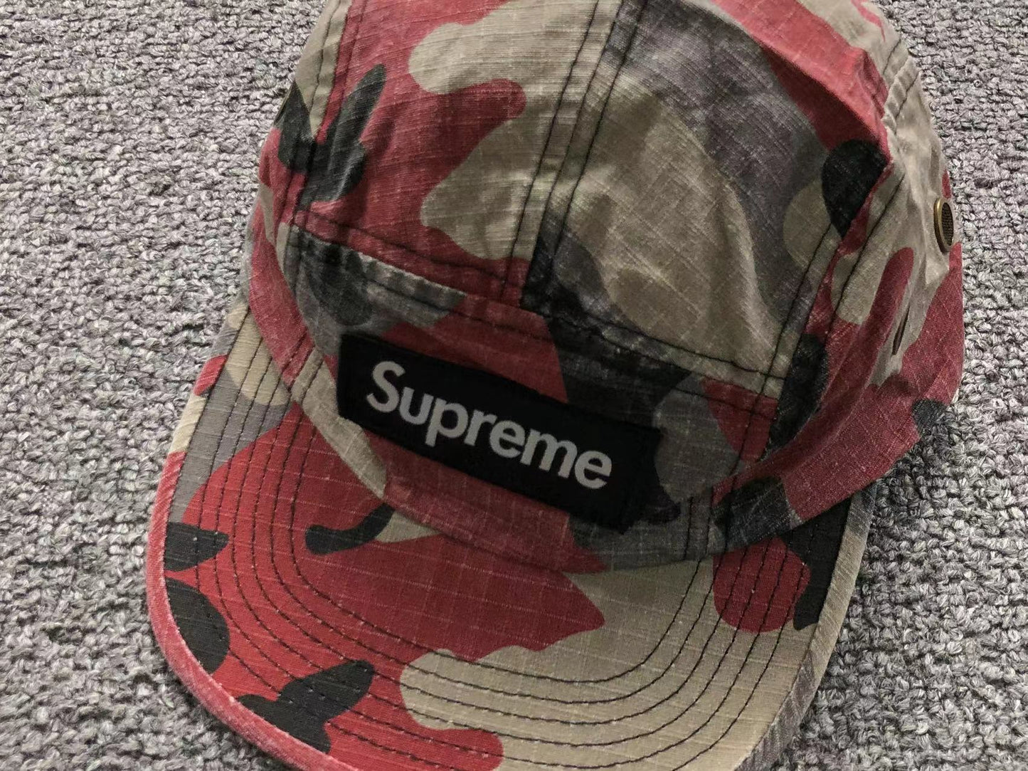 Supreme Military Camp Cap Red Camo