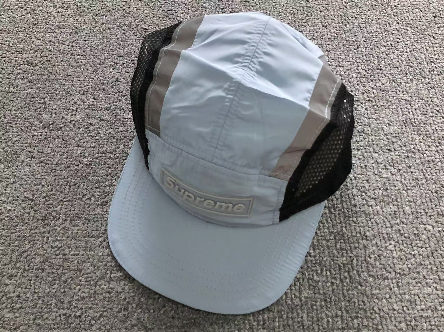 Supreme Side Mesh Camp Cap Light Blue