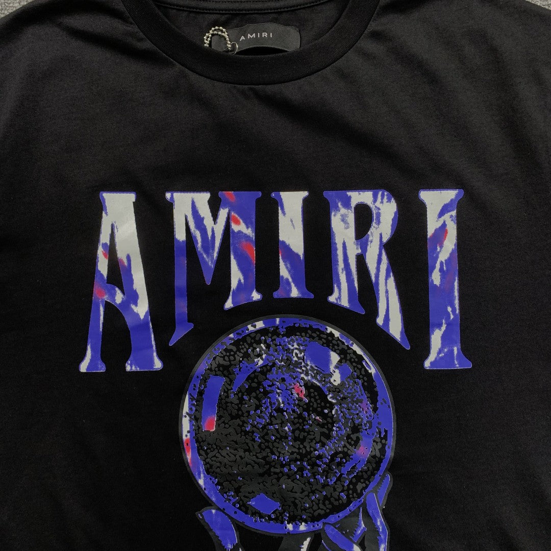 AMIRI CRYSTAL BALL TEE BLACK