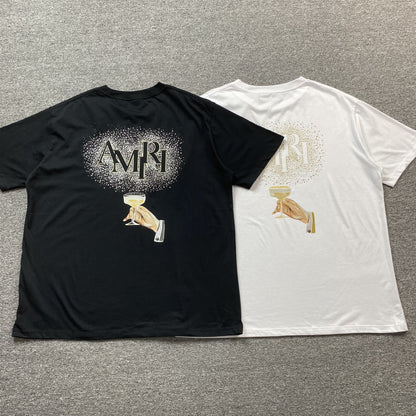 AMIRI CHAMPAGNE CRISTAL TEE WHITE