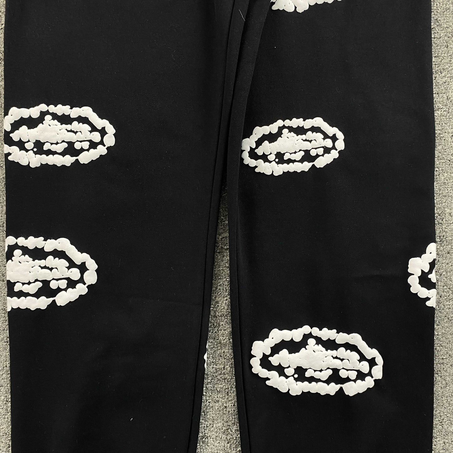 Corteiz x Denim Tears Island Wreath Pants Black
