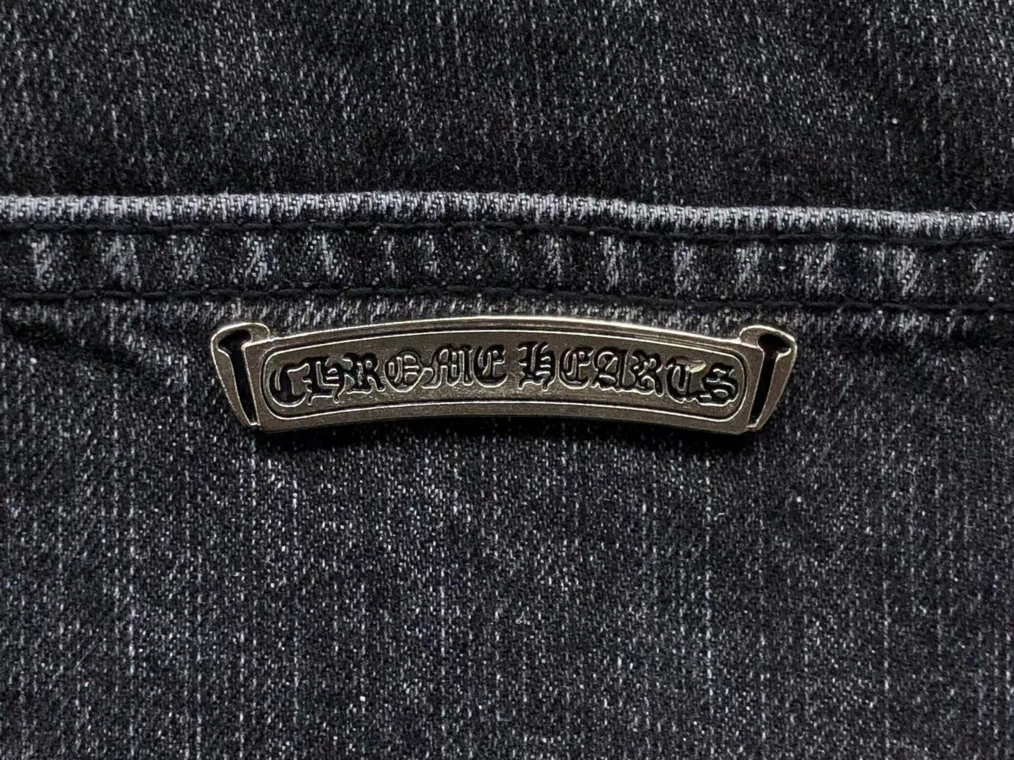 Chrome Hearts Cross Patch Jeans Black